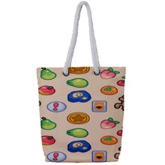 Acnh Wallpaper Full Print Rope Handle Tote (small) by artworkshop