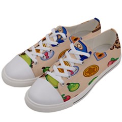 Acnh Wallpaper Men s Low Top Canvas Sneakers by artworkshop