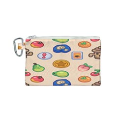 Acnh Wallpaper Canvas Cosmetic Bag (small)