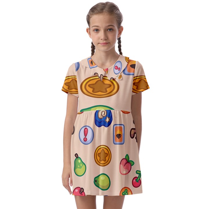 Acnh Wallpaper Kids  Asymmetric Collar Dress