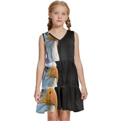 Bird Kids  Sleeveless Tiered Mini Dress by artworkshop