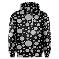 Black Circle Pattern Men s Overhead Hoodie by artworkshop