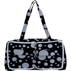 Black Circle Pattern Multi Function Bag by artworkshop