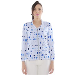 Blue Circle Pattern Women s Windbreaker by artworkshop