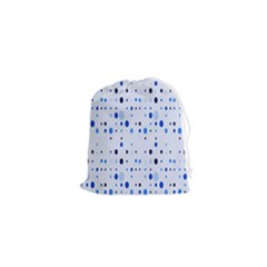 Blue Circle Pattern Drawstring Pouch (xs) by artworkshop