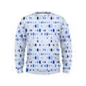 Blue Circle Pattern Kids  Sweatshirt View1