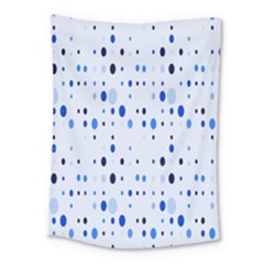 Blue Circle Pattern Medium Tapestry by artworkshop