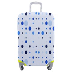 Blue Circle Pattern Luggage Cover (medium)