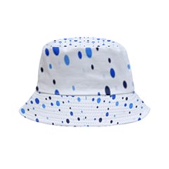 Blue Circle Pattern Inside Out Bucket Hat by artworkshop