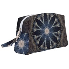 Mandala Ornament Background Wristlet Pouch Bag (large) by Uceng