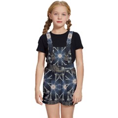 Mandala Ornament Background Kids  Short Overalls