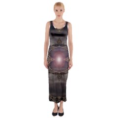 Fantasy Science Fiction Portal Fitted Maxi Dress by Uceng