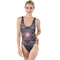 Fantasy Science Fiction Portal High Leg Strappy Swimsuit by Uceng