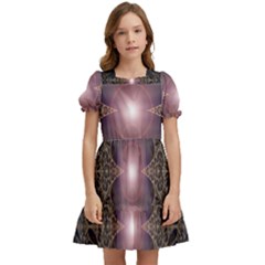 Fantasy Science Fiction Portal Kids  Puff Sleeved Dress by Uceng