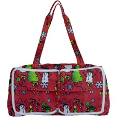 Santa Snowman Gift Holiday Multi Function Bag by Uceng