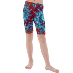 Fractal Pattern Background Kids  Mid Length Swim Shorts by Uceng