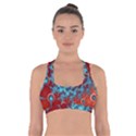 Fractal Pattern Background Cross Back Sports Bra View1