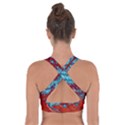 Fractal Pattern Background Cross Back Sports Bra View2