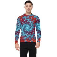 Fractal Pattern Background Men s Long Sleeve Rash Guard by Uceng