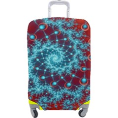 Fractal Pattern Background Luggage Cover (large) by Uceng