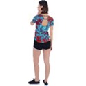 Fractal Pattern Background Back Circle Cutout Sports Tee View2