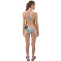 Leaves Pattern Design Colorful Cut-Out Back One Piece Swimsuit View2