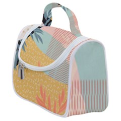 Leaves Pattern Design Colorful Satchel Handbag