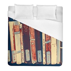 Books Shelf Library Book Shelf Duvet Cover (full/ Double Size) by Uceng