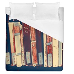 Books Shelf Library Book Shelf Duvet Cover (queen Size) by Uceng