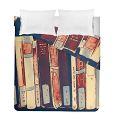 Books Shelf Library Book Shelf Duvet Cover Double Side (full/ Double Size) by Uceng