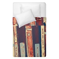 Books Shelf Library Book Shelf Duvet Cover Double Side (single Size) by Uceng