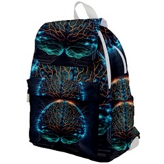 Brain Mind Technology Circuit Board Layout Patterns Top Flap Backpack by Uceng