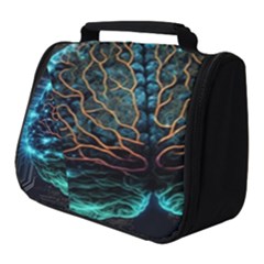 Brain Mind Technology Circuit Board Layout Patterns Full Print Travel Pouch (small) by Uceng