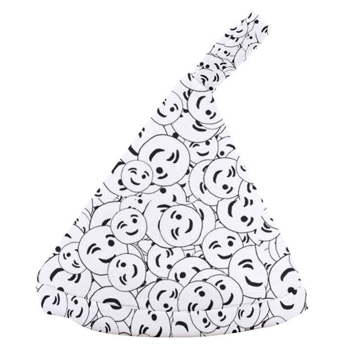 Winking Emoticon Sketchy Drawing Motif Random Pattern Anti scalding pot cap