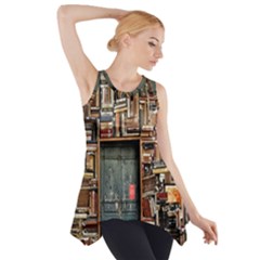 Books Side Drop Tank Tunic by artworkshop