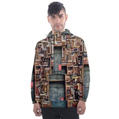 Books Men s Front Pocket Pullover Windbreaker by artworkshop