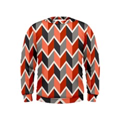 Colorful Zigzag Pattern Wallpaper Free Vector Kids  Sweatshirt by artworkshop