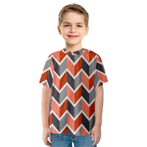 Colorful Zigzag Pattern Wallpaper Free Vector Kids  Sport Mesh Tee by artworkshop