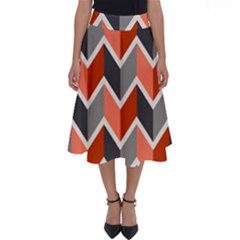 Colorful Zigzag Pattern Wallpaper Free Vector Perfect Length Midi Skirt by artworkshop