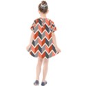 Colorful Zigzag Pattern Wallpaper Free Vector Kids  Smock Dress View2