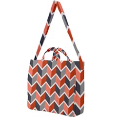 Colorful Zigzag Pattern Wallpaper Free Vector Square Shoulder Tote Bag by artworkshop