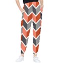 Colorful Zigzag Pattern Wallpaper Free Vector Tapered Pants View1