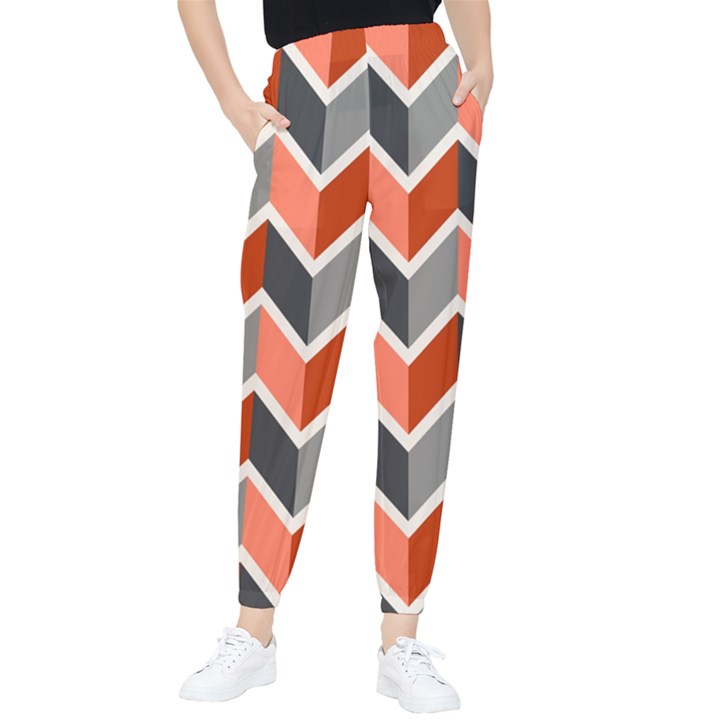 Colorful Zigzag Pattern Wallpaper Free Vector Tapered Pants