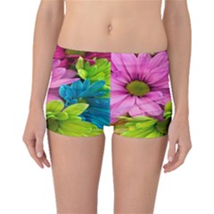 Flowers Wallpaper Boyleg Bikini Bottoms