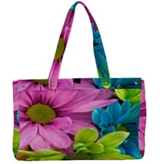 Flowers Wallpaper Canvas Work Bag by artworkshop