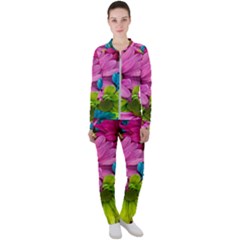 Flowers Wallpaper Casual Jacket And Pants Set by artworkshop