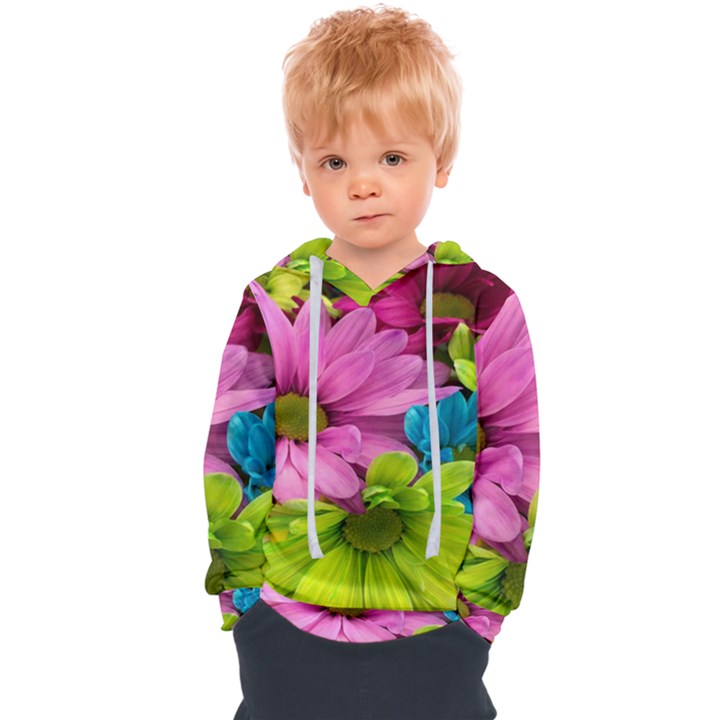 Flowers Wallpaper Kids  Overhead Hoodie