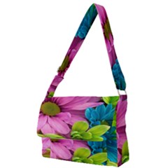 Flowers Wallpaper Full Print Messenger Bag (s)