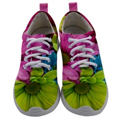 Flowers Wallpaper Mens Athletic Shoes by artworkshop