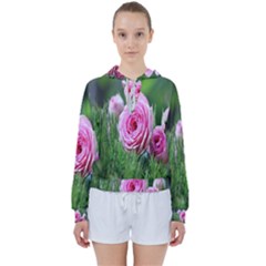 Flowers Women s Tie Up Sweat by artworkshop